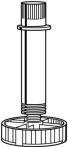 NW Sockelverstellfuß 070151 Ku.schwarz 80mm Bereich 74-110mm Hettich (3000271150)