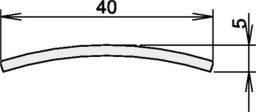 NW Türdichtung Niroschwelle 164 Nr. 3-107 L.840mm VA ma geb. (3327023053)