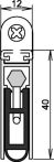 NW Türdichtung Kältefeind Allround Nr. 1-689 Ausl.1-s.L.833mm Alu. silberf. (3327023001)