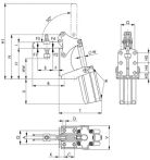 NW Pneumatikspanner Nr.6821A Gr.4 m.Magnetkolben vertikal AMF (4000605517)