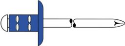 NW Blindniet PolyGrip® Nietschaft dxl 4,0x10,0mm Stahl/Stahl 500 St.GESIPA (4000813601)