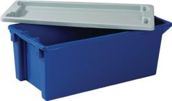 NW Deckel L300xB200mm grau Polystyrol f.Drehstapelbehälter (9000446907)