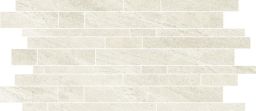 Novabell Stäbchenmosaik 30x60cm NOVA ALL BLACK bianco | ALK887N