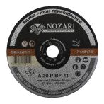 Nozar Trennscheibe Stahl flach Silver
