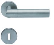 Scoop Drückergarnitur PullBloc Form 1012 Edelstahl matt, Rosette rund