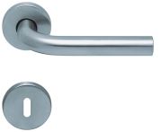 Scoop Drückergarnitur PullBloc Form 1100 Edelstahl matt, Rosette rund