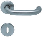 Scoop Drückergarnitur PullBloc Form 1104 Edelstahl matt, Rosette rund