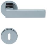 Scoop Drückergarnitur PullBloc Form 1005 Edelstahl poliert, Rosette rund