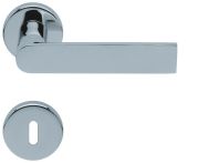 Scoop Drückergarnitur PullBloc Form 1008 Edelstahl poliert, Rosette rund
