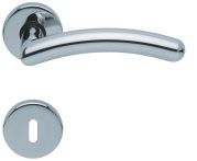 Scoop Drückergarnitur PullBloc Form 1084 Edelstahl poliert, Rosette rund 