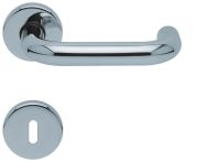 Scoop Drückergarnitur PullBloc Form 1104 Edelstahl poliert, Rosette rund