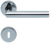 Scoop Drückergarnitur PullBloc Form 1106 Edelstahl poliert, Rosette rund 