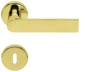 Scoop Drückergarnitur PullBloc Form 1008 PVD Messinggelb, Rosette rund