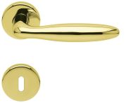 Scoop Drückergarnitur PullBloc Form 1083 PVD Messinggelb, Rosette rund