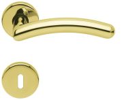 Scoop Drückergarnitur PullBloc Form 1084 PVD Messinggelb , Rosette rund 
