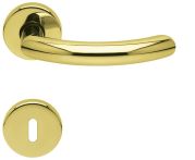 Scoop Drückergarnitur PullBloc Form 1085 PVD Messingelb, Rosette rund