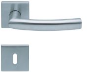 Scoop Drückergarnitur PullBloc Form 1003 Edelstahl matt, Rosette quadratisch