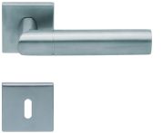 Scoop Drückergarnitur PullBloc Form 1012 Edelstahl matt, Rosette quadratisch