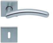 Scoop Drückergarnitur PullBloc Form 1084 Edelstahl matt, Rosette quadratisch 