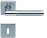 Scoop Drückergarnitur PullBloc Form 1174 Edelstahl matt, Rosette quadratisch 
