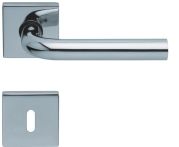 Scoop Drückergarnitur PullBloc Form 1100 Edelstahl poliert, Rosette quadratisch