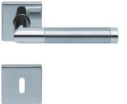 Scoop Drückergarnitur PullBloc Form 1174 Edelstahl poliert , Rosette quadratisch 