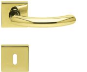 Scoop Drückergarnitur PullBloc Form 1085 PVD Messingelb , Rosette quadratisch