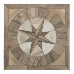 HPH Placke Rosone ROSA DEI VENTI-WOOD-1 67x67x0,8 cm Art. 15357