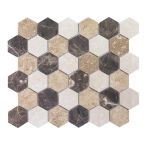 HPH Placke Mosaik ESAGONA-4 30x26x0,8 beige/marrone cm Art. 15425