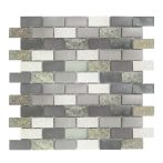 HPH Placke Mosaik BRICK 2,3 QUARZO-1 grigio 30x30x0,8 cm Art. 15431