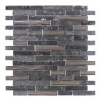 HPH Placke Mosaik BRICK 1,5 FIORE-1 nero 30x27x0,8 cm Art. 15449