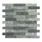 HPH Placke Mosaik BRICK 2,3 FIORE-4 grigio 30x30x0,8 cm Art. 15463