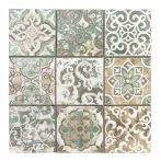 HPH Placke Mosaik Maxi PATCHWORK-2 verde 10x10 30x30x0,75 cm Art. 15522