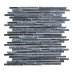 HPH Placke Mosaik BRICK 1,0 FLORAL-1 nero 29x30x0,8 cm Art. 15579