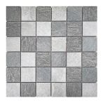 HPH Placke Mosaik Mosaico ARDESIA-1 4,8x4,8cm antracite/bianco/grigio Art. 15595