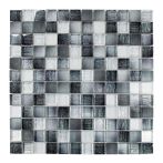 HPH Placke Mosaik LINO-1 nero glänzend/matt 30x30x0,8 cm Art. 15625