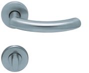 Prima Türklinke Loga 1085, Edelstahl matt, Rundrosette