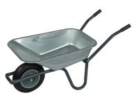 pro-bau-tec Garten- und Bauschubkarre 85 Liter mit verzinkter Stahlmulde