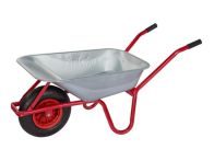 pro-bau-tec Garten- und Bauschubkarre 85 Liter Tragkraft 160 Kg Luftrad Kunstoff-Felge Kugellager 4.00-8