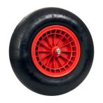 pro-bau-tec Ersatzrad PU 4.80/4.00-8 KS-Felge rot mit Kugellager