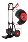 pro-bau-tec Profi-Stapelkarre PU-1-2-3 Tragkraft 200 Kg mit PU-Rädern, klappbar
