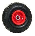 pro-bau-tec Ersatzrad PU 260x85 mm/3.00-4 KS-Felge tiefgezogen rot