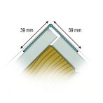 Protektor Nr.: 37320 Kompositprofil Wet-Flex 100 für Kanten im Trockenbau Wasseraktivierbar, selbstklebend, Rolle
