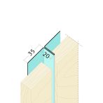 Protektor Nr.: 9027 Fugenprofil vertikal Alu