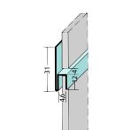 Protektor Nr.: 9047 Fugen-h-Profil horizontal Alu schwarz