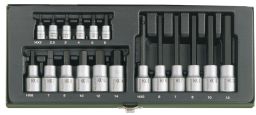 Proxxon Steckschlüsselsatz Zoll Hex. Zoll 1/4 Zoll +1/2 Zoll 18-tlg.