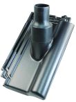 Rhedach Durchgang mit Schrumpfschlauch, Durchgangsrohr aus Aluminium  (Walther)