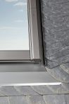Roto EDS 1x1 AL AV1 Eindeckrahmen (1x1) Ziegel (ebene Ziegel), Schiefer - Aluminium - Maße: 650x1240 mm (065/124)