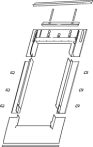 Roto EDL 1x1 AL Eindeckrahmen (1x1) Schiefer, Bitumen - Aluminium - Maße: 550x780 mm (055/078)