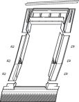 Roto EDJ 1x1 AL Eindeckrahmen (1x1) Ziegel, Ziegel (hohe Ziegel) tiefer gelegt - Aluminium - Maße: 940x780 mm (094/078)